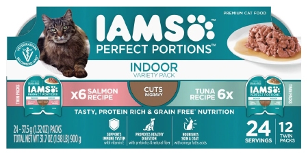 Iams Perfect Portions Indoor Cuts in Gravy Variety Pack