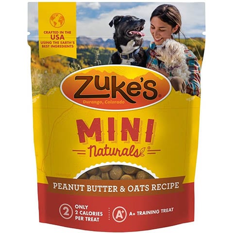Zuke’s Mini Naturals Peanut Butter and Oats Recipe Dog Training Treats
