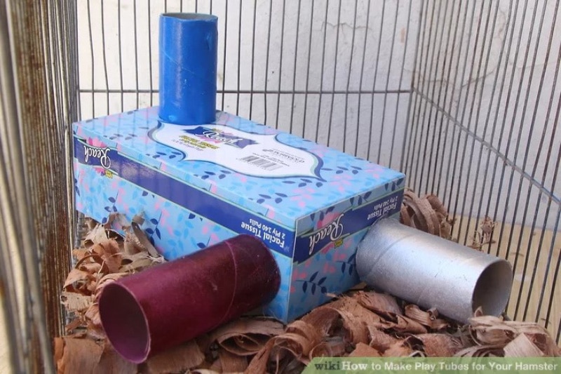 diy play tubes for your hamster