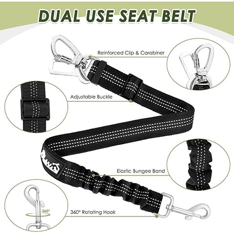 SlowTon Pet Seat Belt Car Harness Set