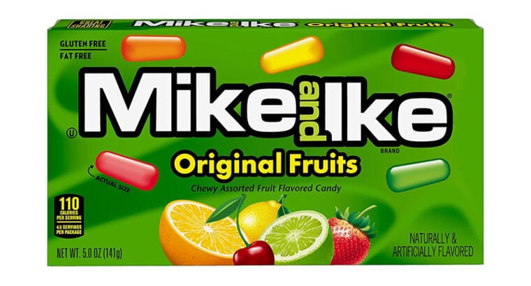 a box of Mike and Ike Candy