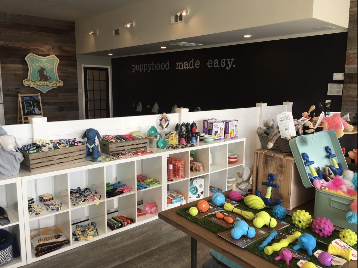 The Puppy Academy Dog Training - toys in campus boutique